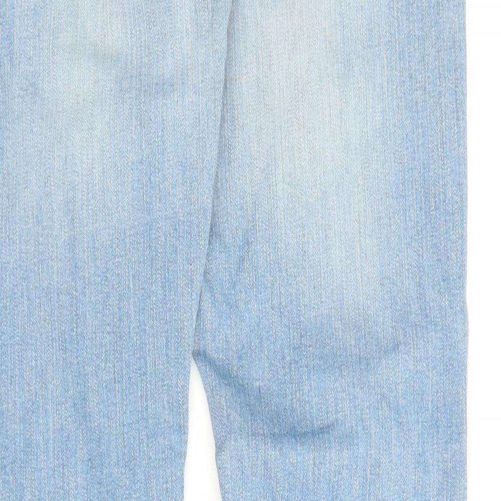 Preworn Womens Blue  Denim Straight Jeans Size M L30 in