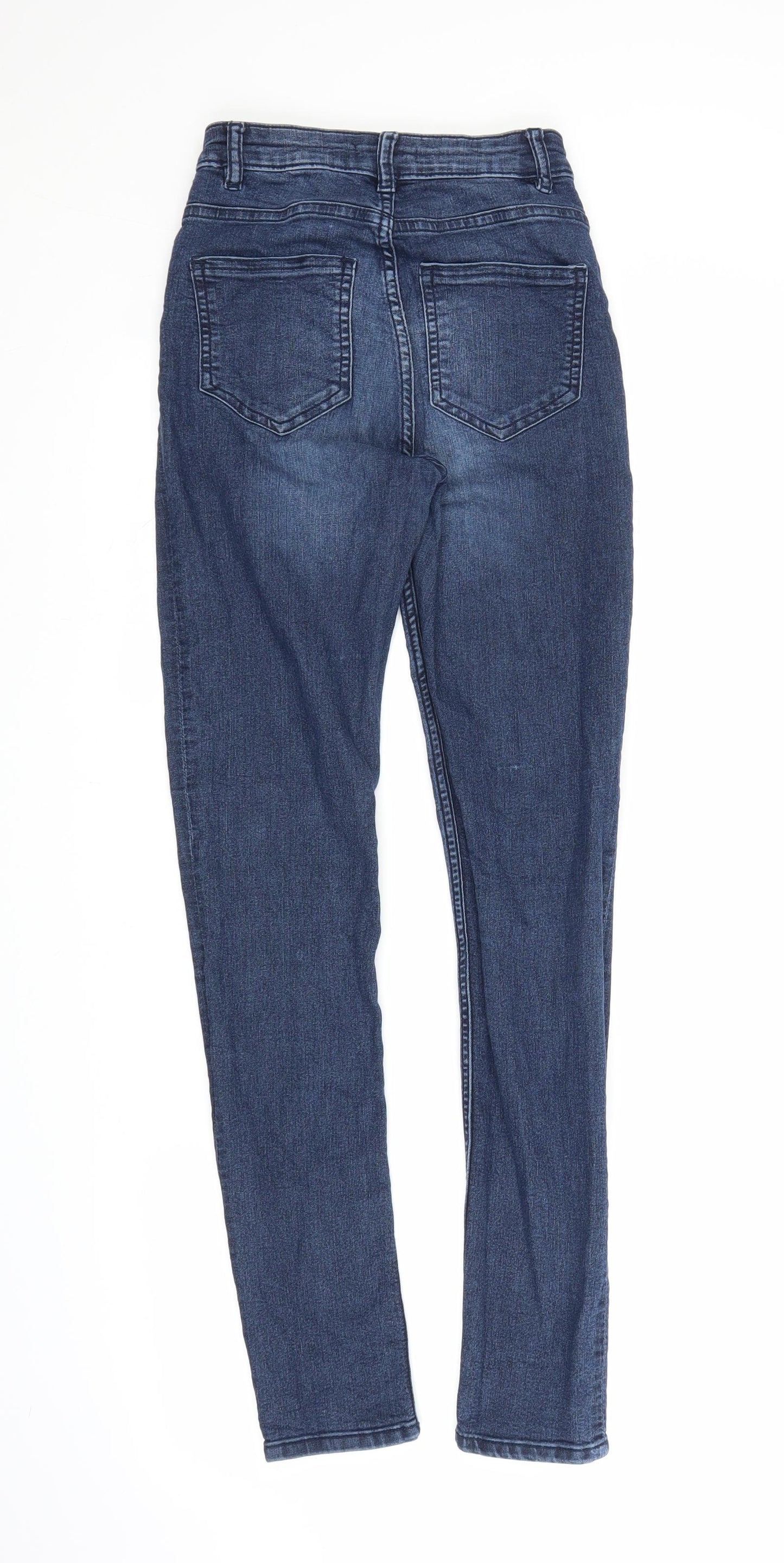 H&M Womens Blue  Denim Skinny Jeans Size 6 L28 in