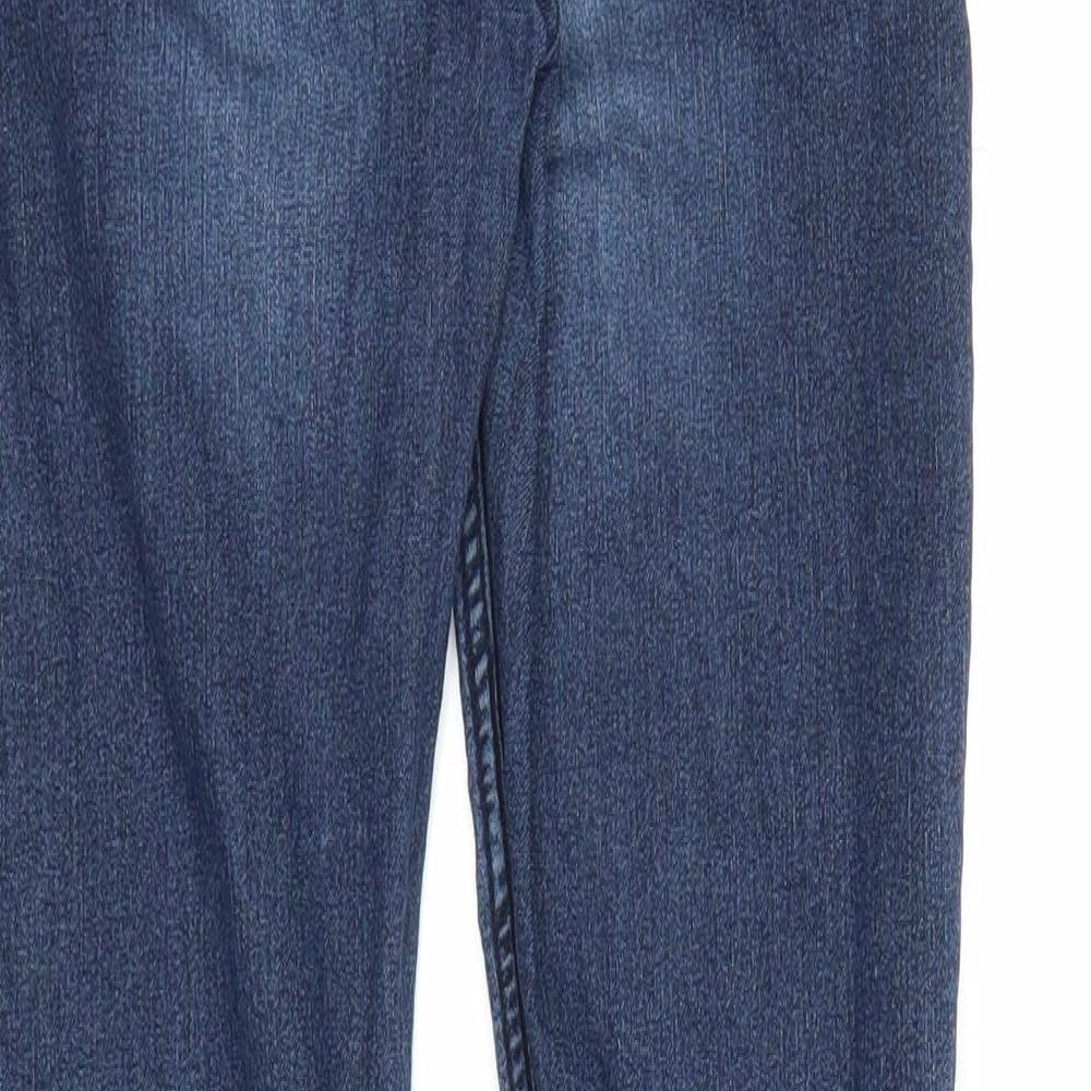 H&M Womens Blue  Denim Skinny Jeans Size 6 L28 in