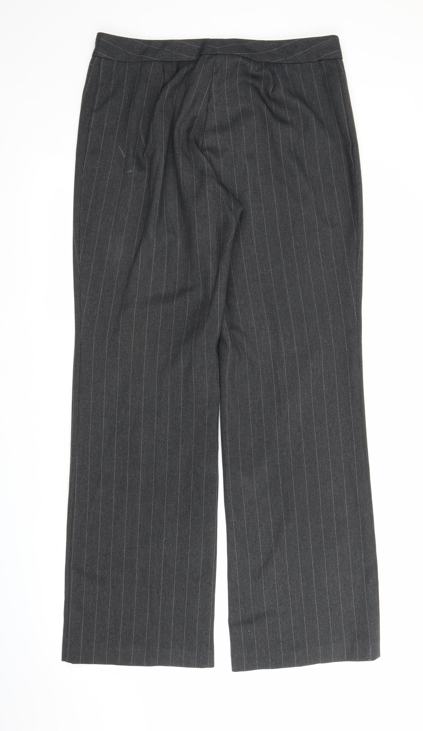 M&S Womens Grey   Trousers  Size 14 L31 in