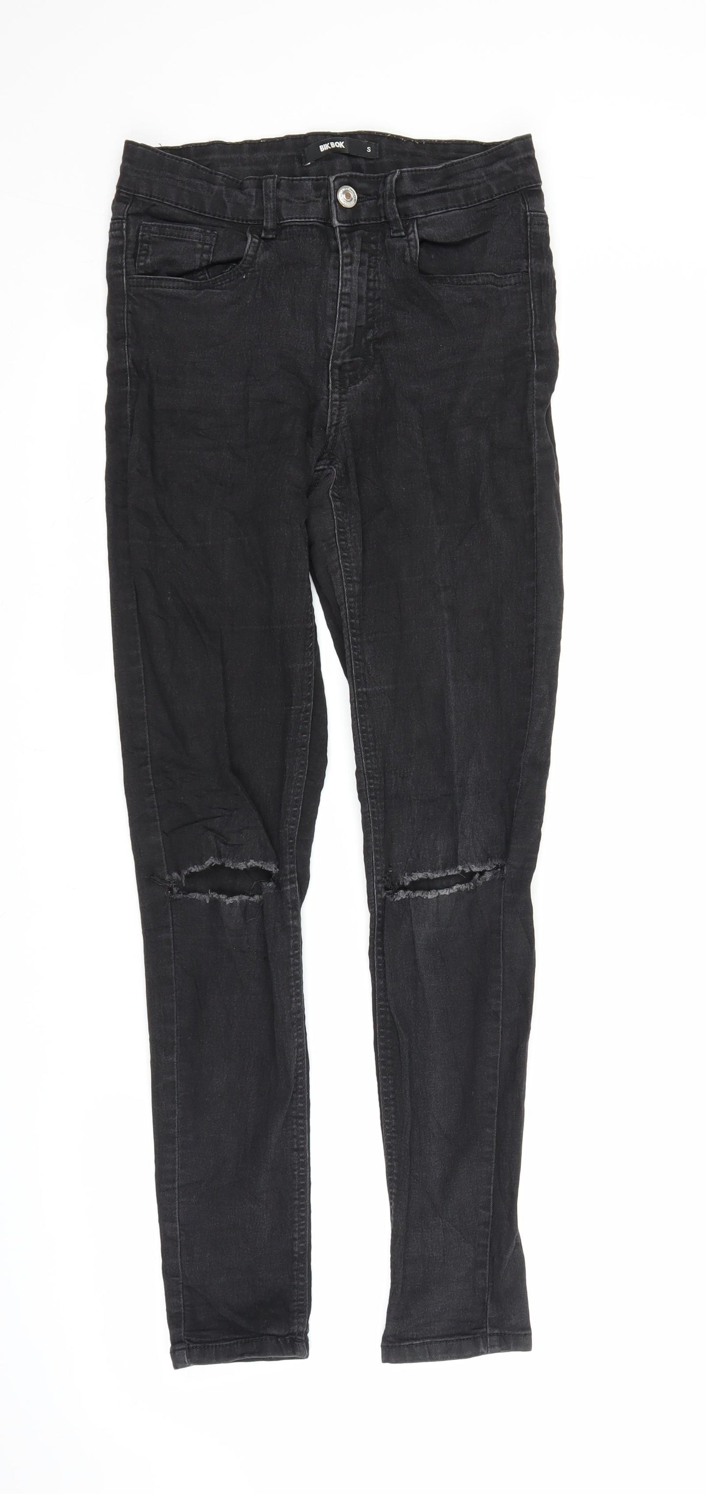BikBok Womens Black  Denim Skinny Jeans Size S L27 in