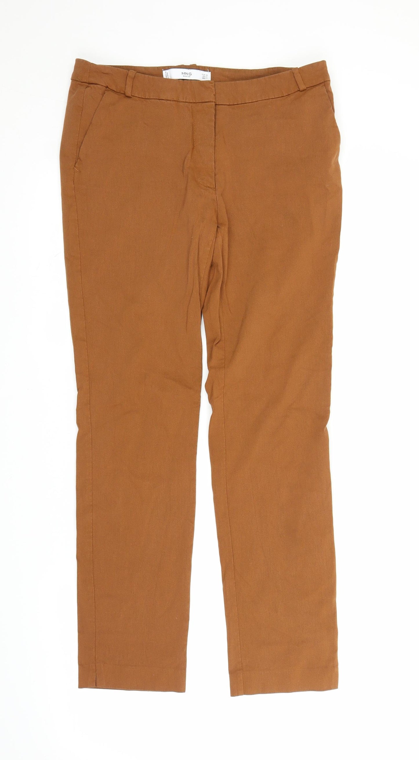 Mango Womens Brown   Capri Trousers Size 12 L26 in