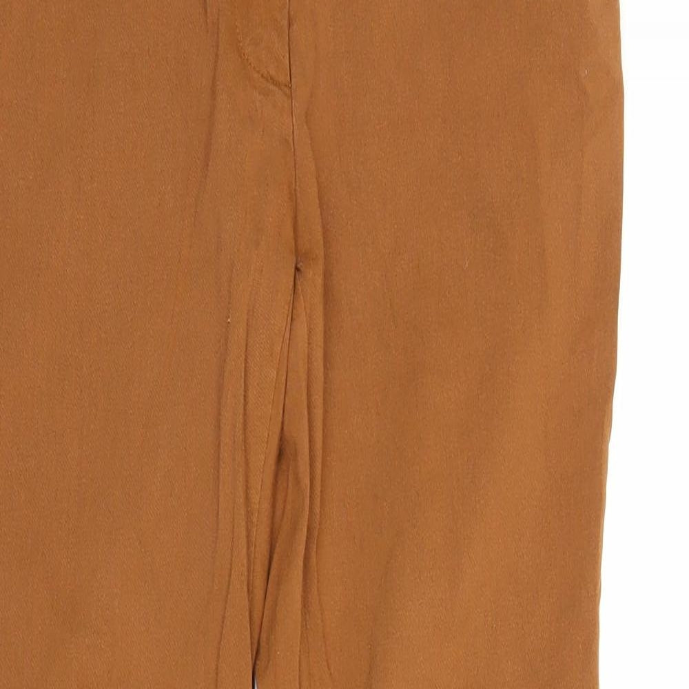 Mango Womens Brown   Capri Trousers Size 12 L26 in