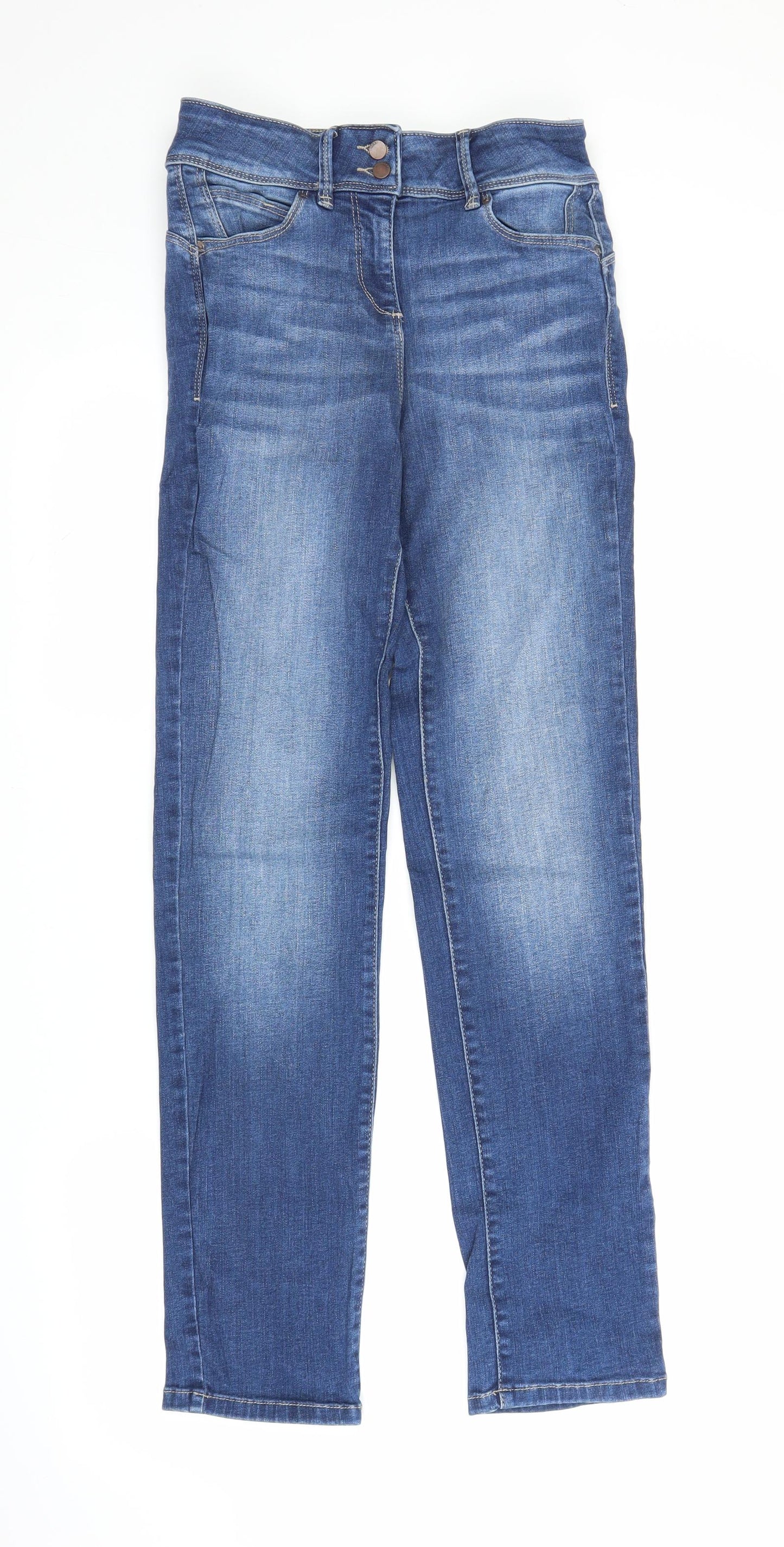 NEXT Womens Blue  Denim Straight Jeans Size 8 L29 in