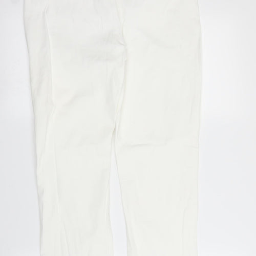 Mac Womens White   Pedal Pusher Trousers Size M L26 in