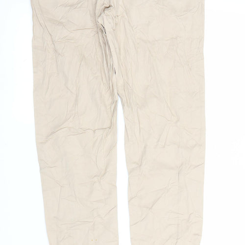 Chillin Womens Beige   Trousers  Size M L28 in