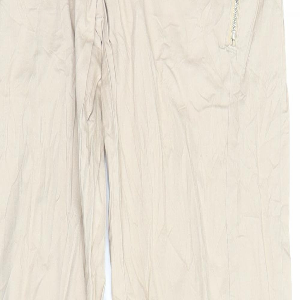Chillin Womens Beige   Trousers  Size M L28 in