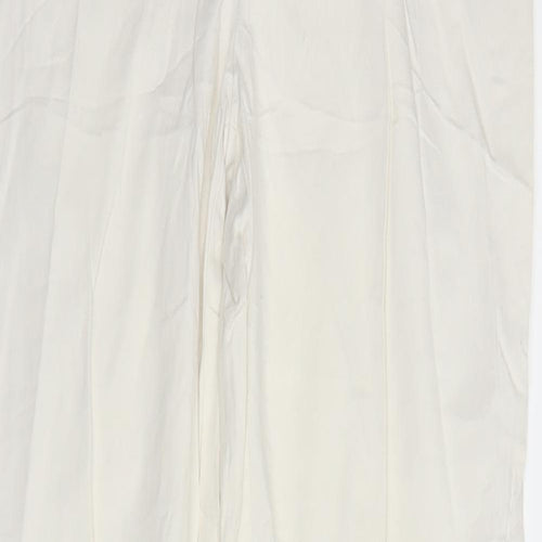 M&S Womens White   Trousers  Size 12 L30 in