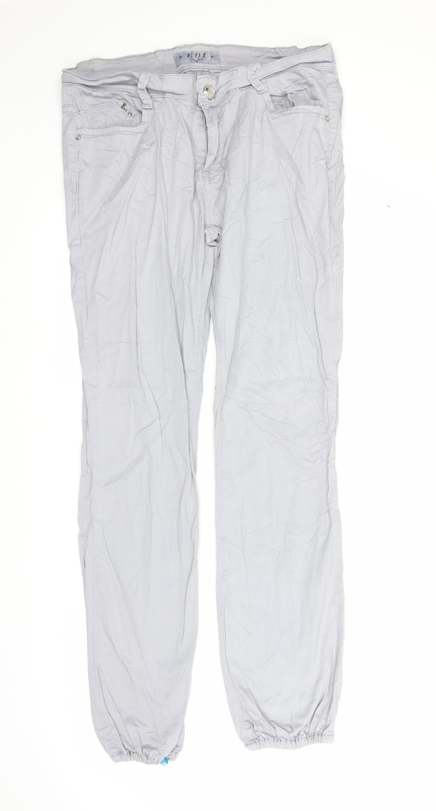 EDI Womens Grey   Carpenter Trousers Size 16 L30 in
