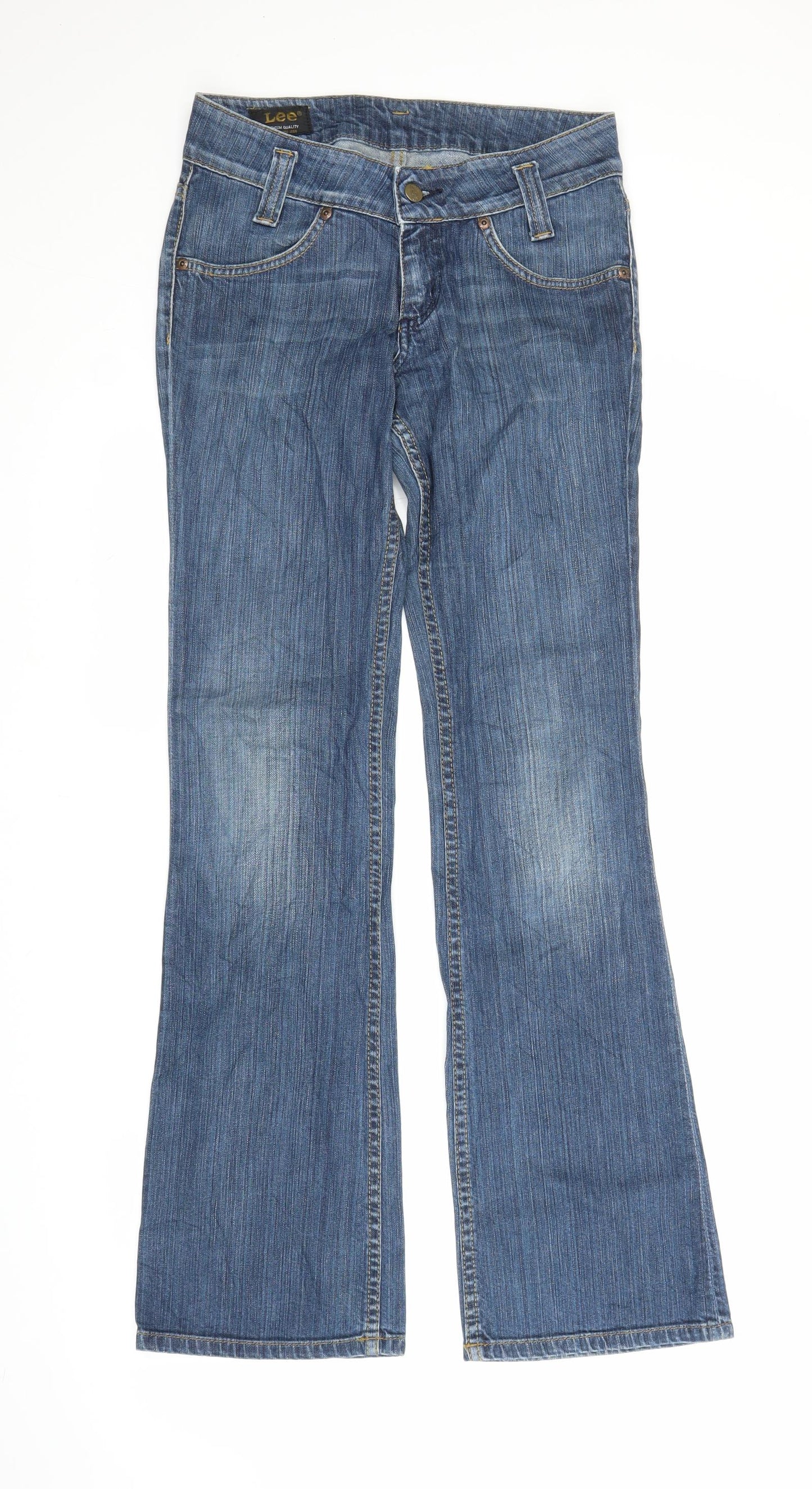 Lee Womens Blue  Denim Bootcut Jeans Size S L31 in