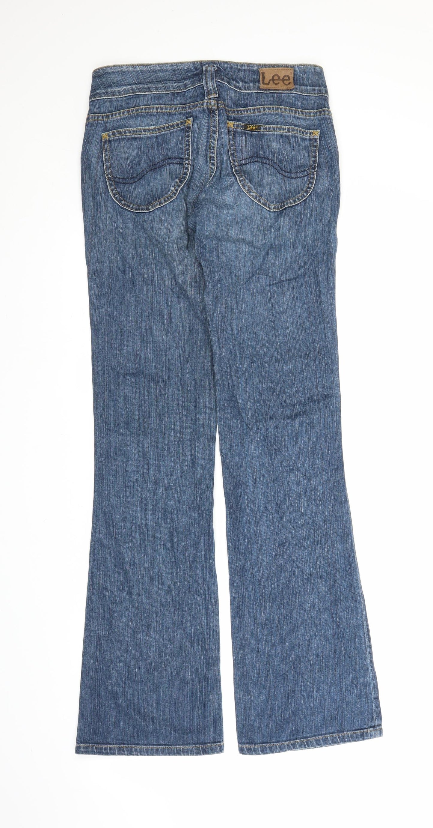 Lee Womens Blue  Denim Bootcut Jeans Size S L31 in