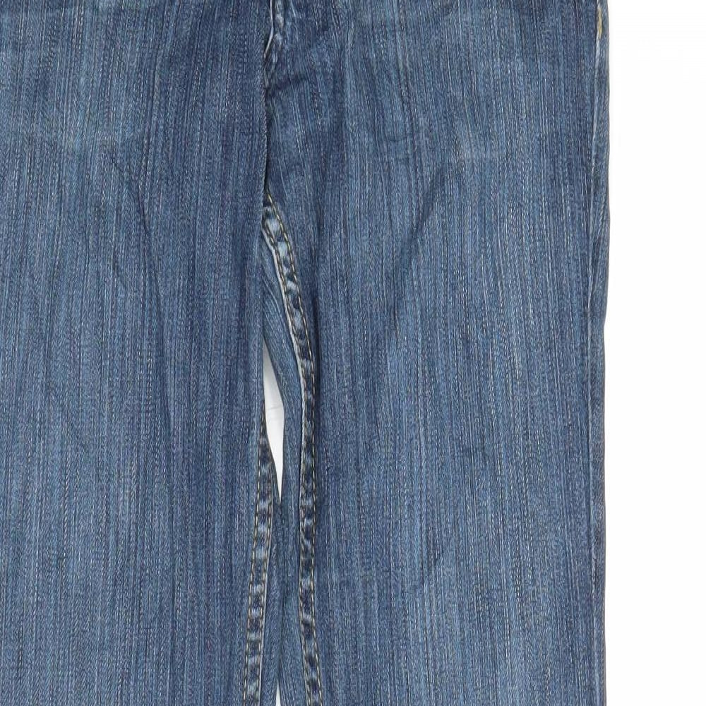 Lee Womens Blue  Denim Bootcut Jeans Size S L31 in