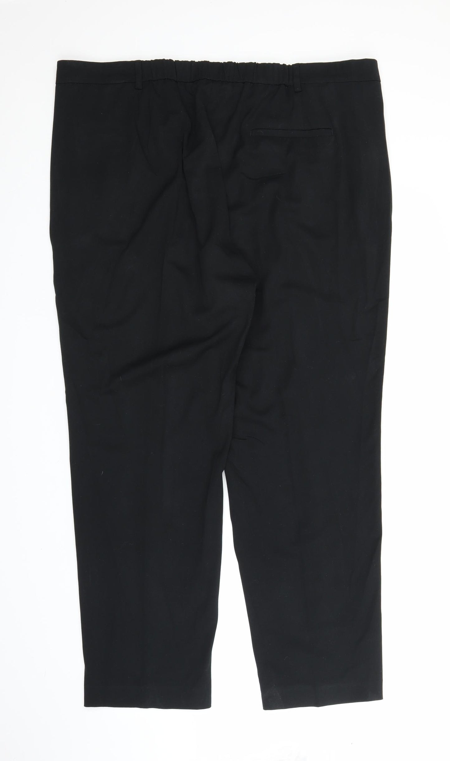 M&S Womens Black   Capri Trousers Size 22 L28 in
