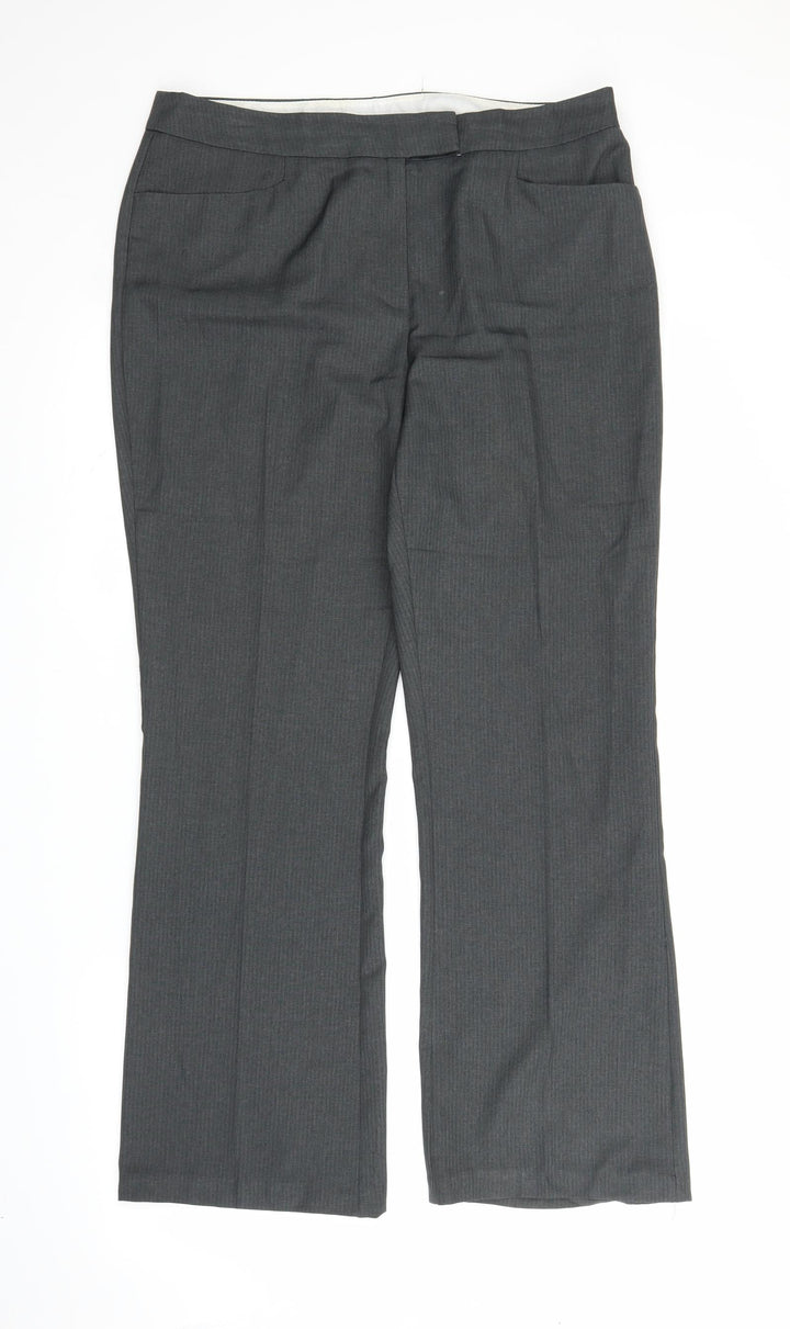 TU Womens Grey Trousers Size 14 L29 in