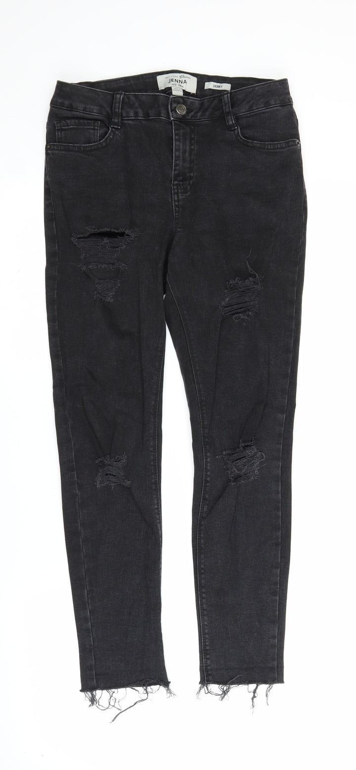 New Look Girls Black  Denim Skinny Jeans Size 13 Years