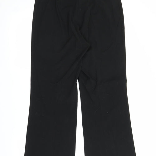 M&S Womens Black   Trousers  Size 10 L29 in