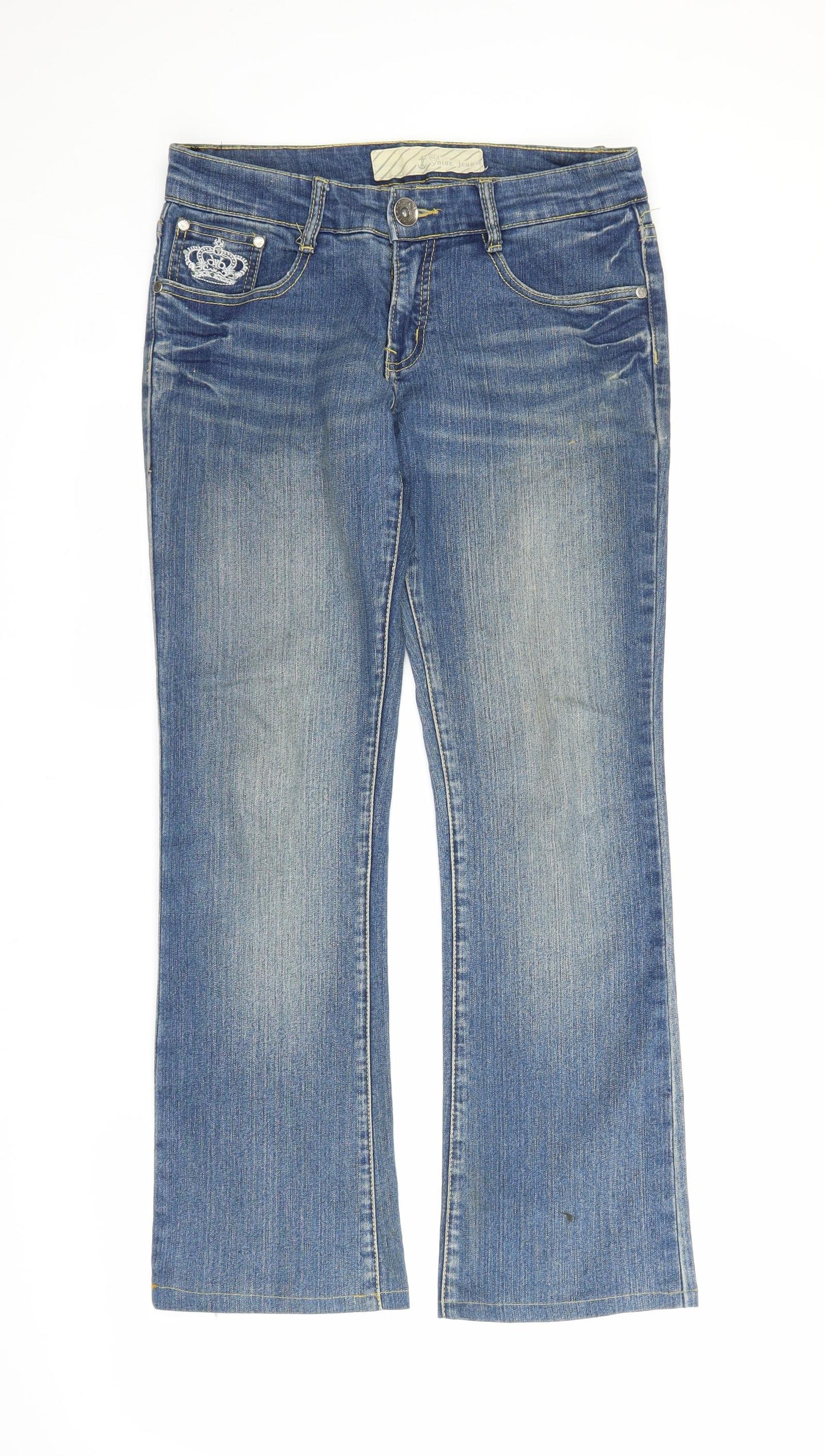 At Nine Jeans Womens Blue  Denim Bootcut Jeans Size 28 in L27 in