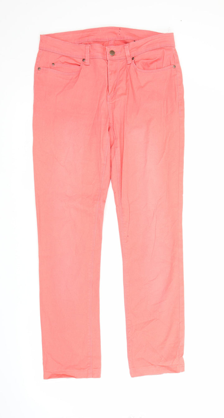 TCM Womens Pink Denim Straight Jeans Size 10 L27 in