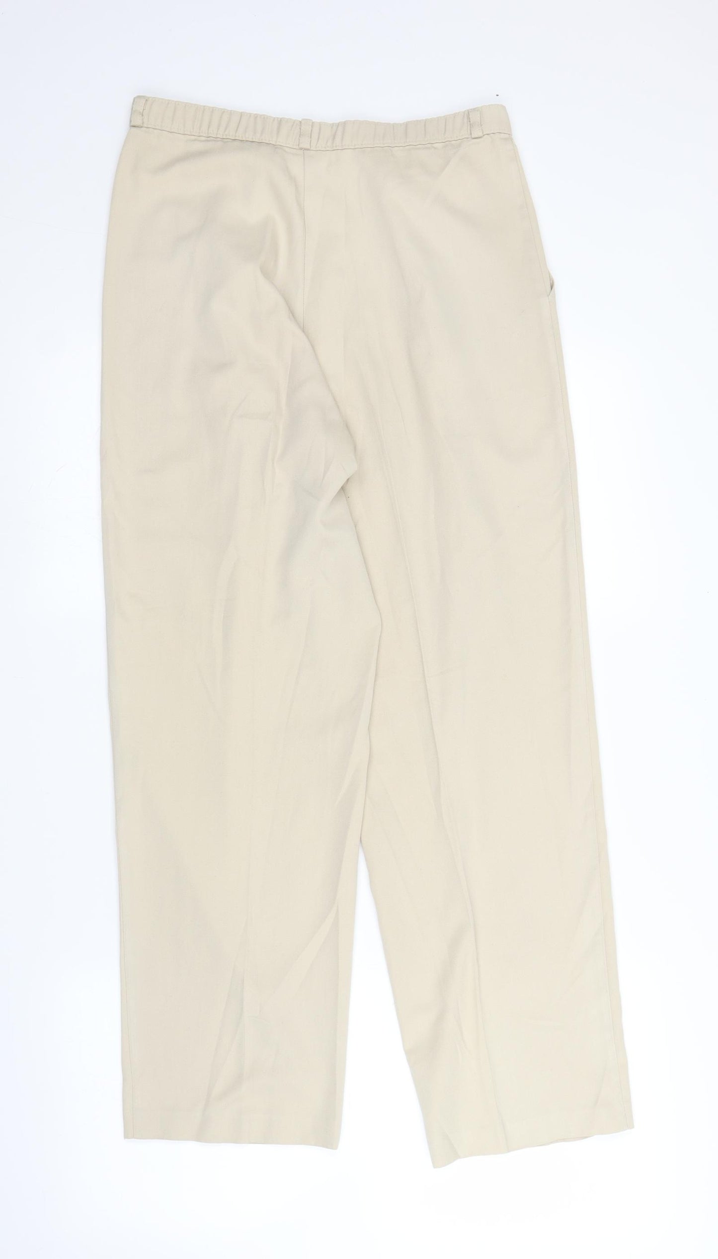 BHS Womens Beige   Capri Trousers Size 10 L25 in