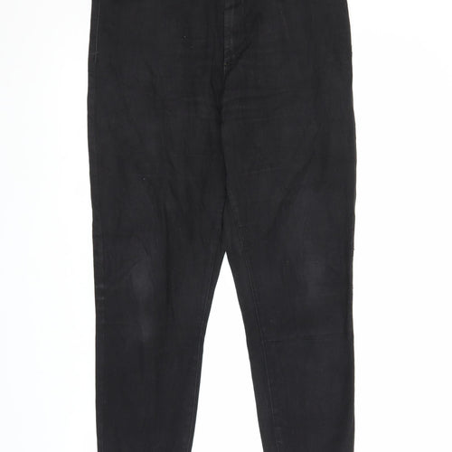Primark Womens Black  Denim Skinny Jeans Size 16 L25 in