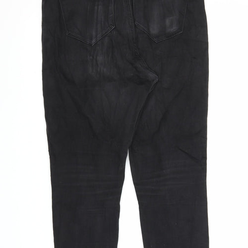 Primark Womens Black  Denim Skinny Jeans Size 16 L25 in