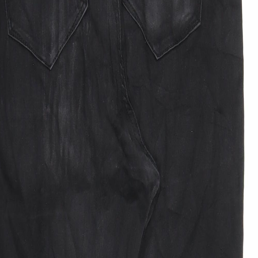 Primark Womens Black  Denim Skinny Jeans Size 16 L25 in