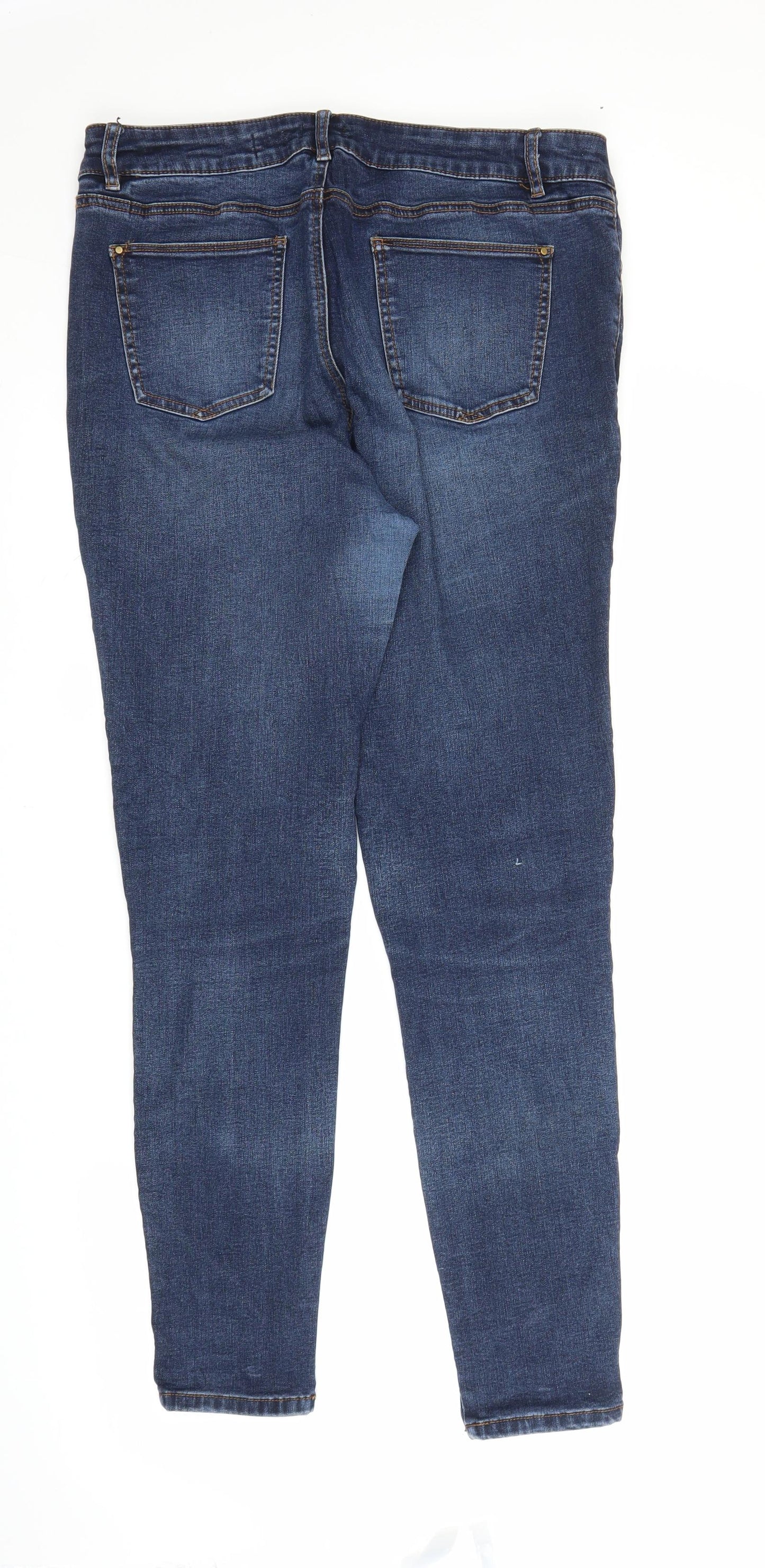 TU Womens Blue  Denim Skinny Jeans Size 16 L27 in