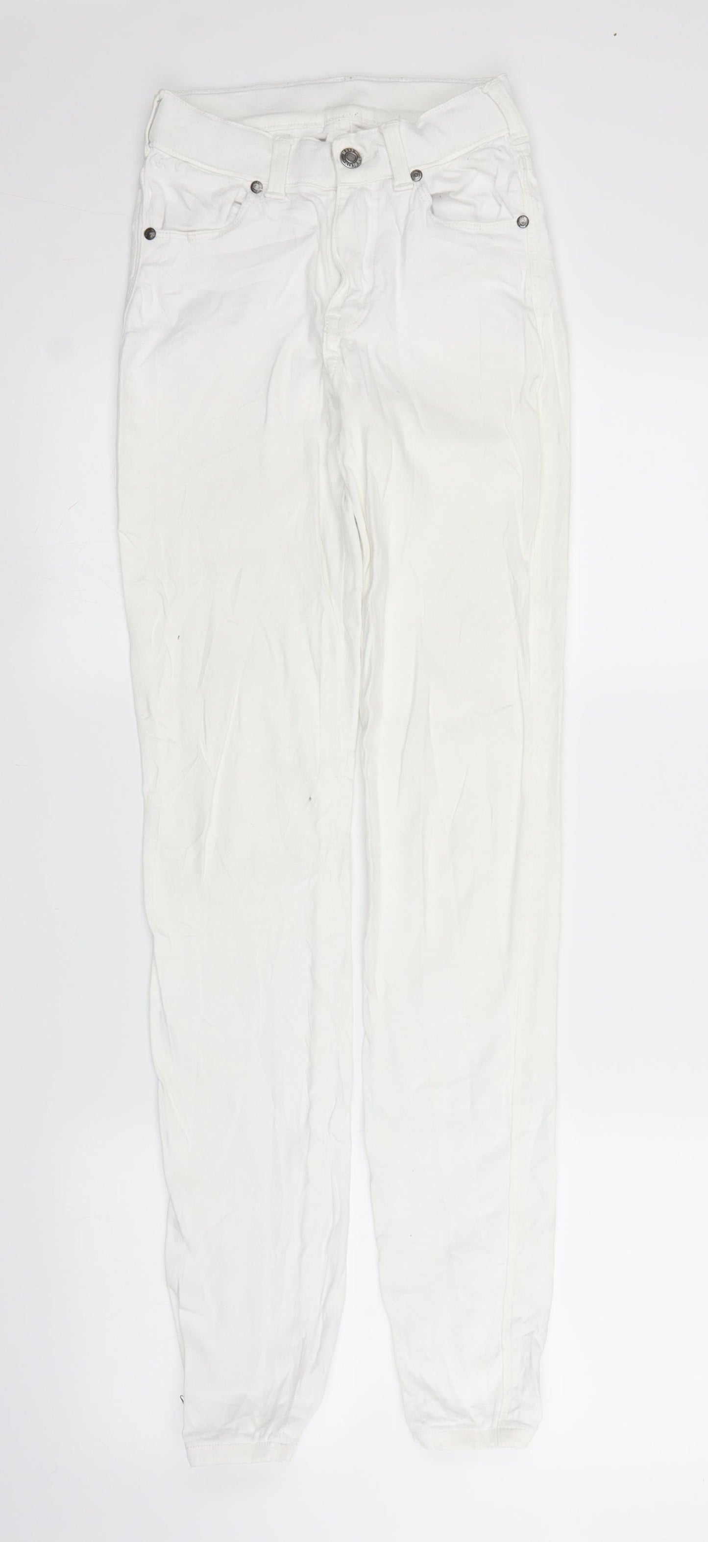 Dr Denim Womens White  Denim Skinny Jeans Size S L29 in