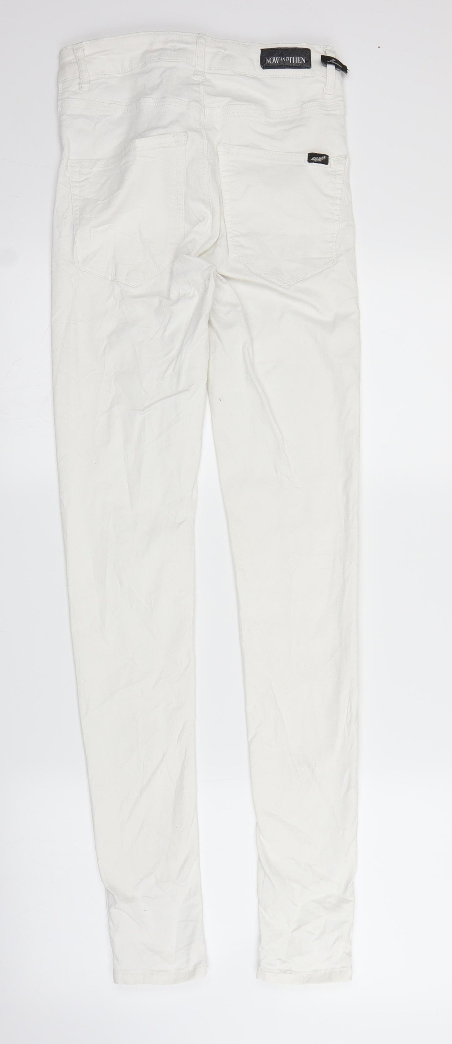 Now and Then Womens White  Denim Skinny Jeans Size M L31 in