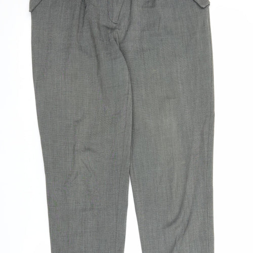 New Look Womens Grey   Carrot Trousers Size 12 L26 in