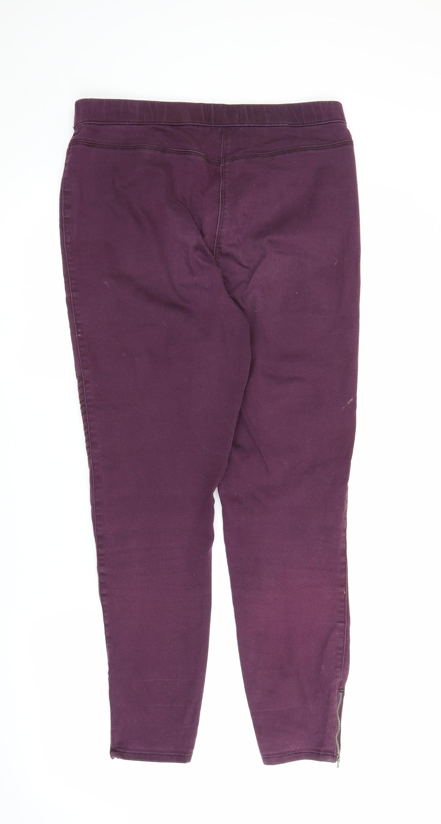 Papaya Womens Purple  Denim Jegging Jeans Size 12 L26 in