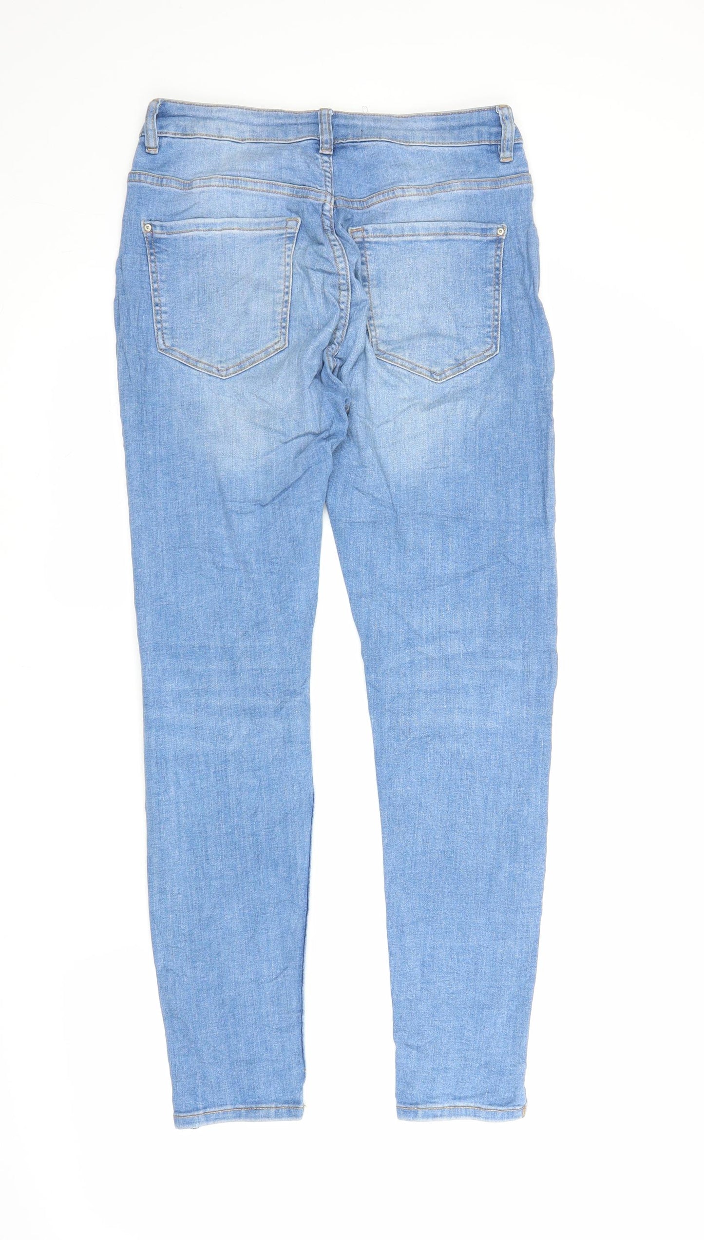 RESERVED Womens Blue  Denim Skinny Jeans Size 10 L26 in