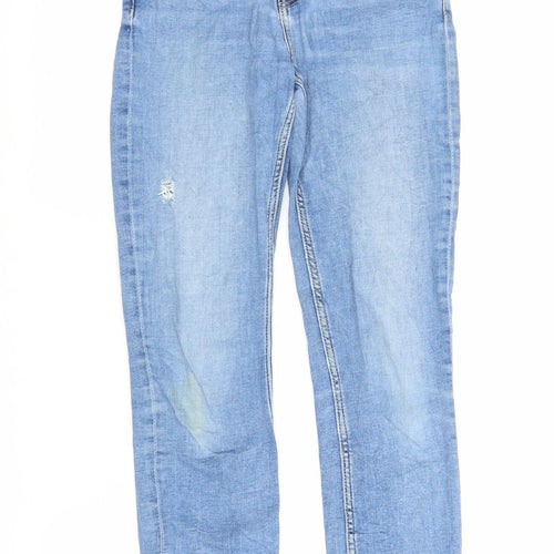 Sinsay Womens Blue  Denim Boyfriend Jeans Size 6 L26 in