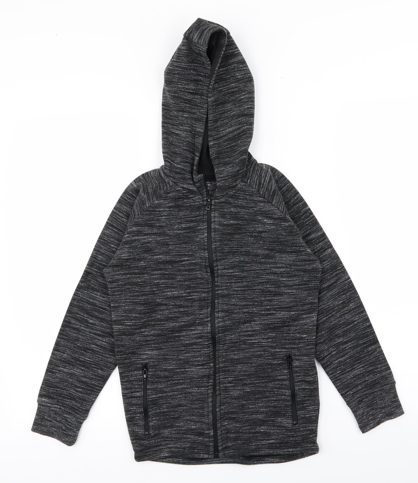 NEXT Boys Black   Full Zip Jumper Size 8 Years