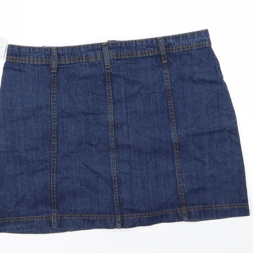 PEP AND CO Womens Blue  Denim Mini Skirt Size 18