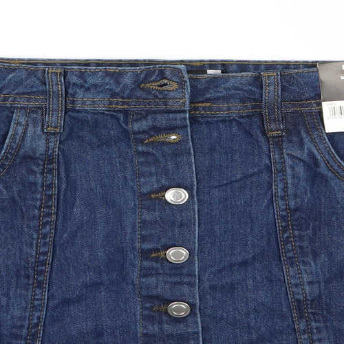 PEP AND CO Womens Blue  Denim Mini Skirt Size 18