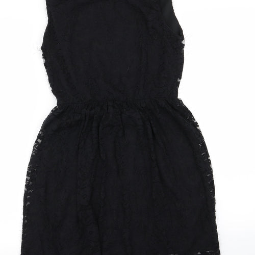 Instyle Womens Black Floral  Fit & Flare  Size M