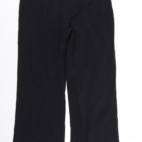 m&s Womens Black   Trousers  Size 10 L28 in