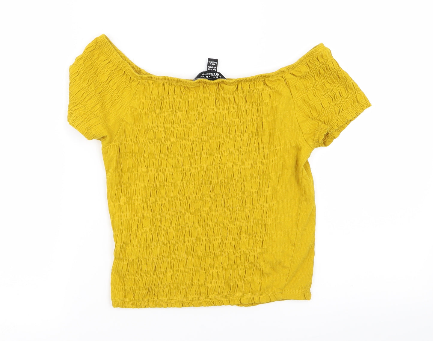 New Look Girls Yellow   Basic T-Shirt Size 14-15 Years