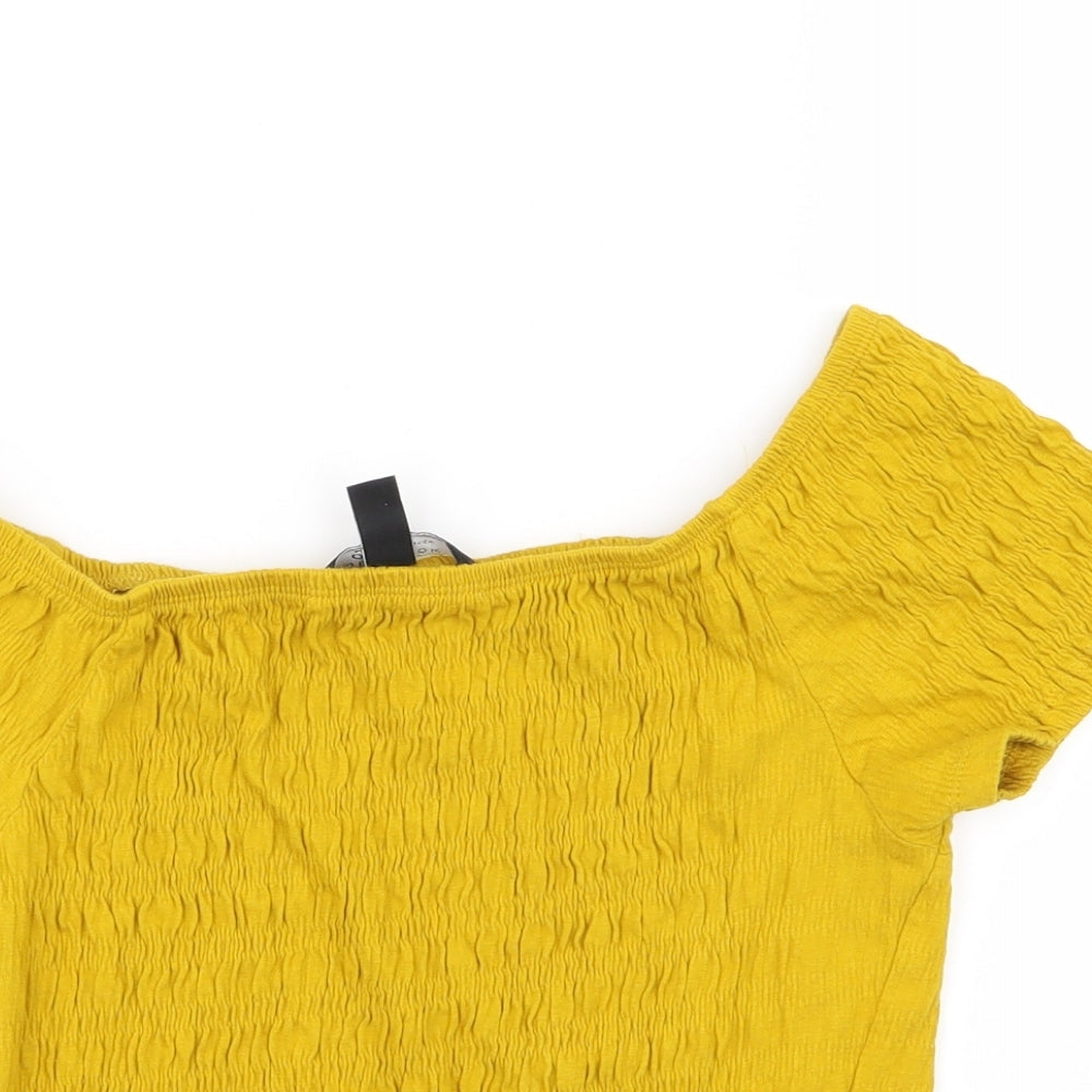 New Look Girls Yellow   Basic T-Shirt Size 14-15 Years