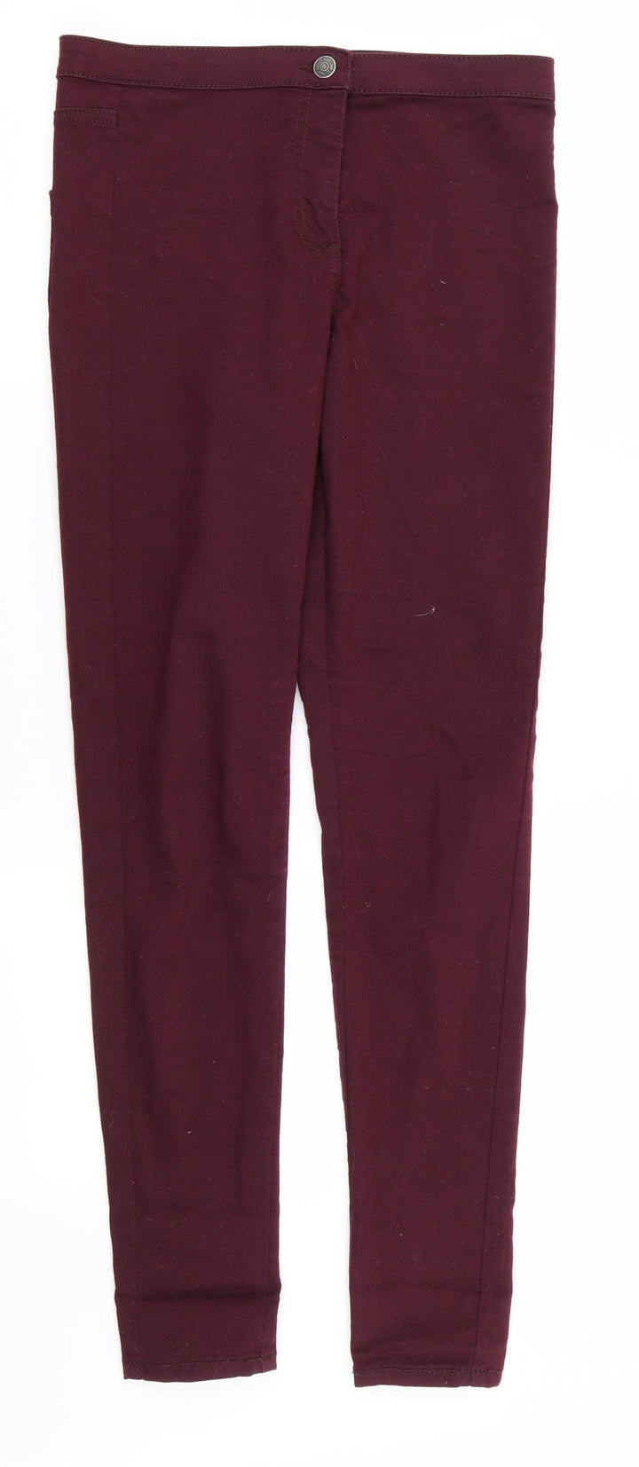 DENIM AND CO Womens Red Skinny Jeans Size 8 L27 in