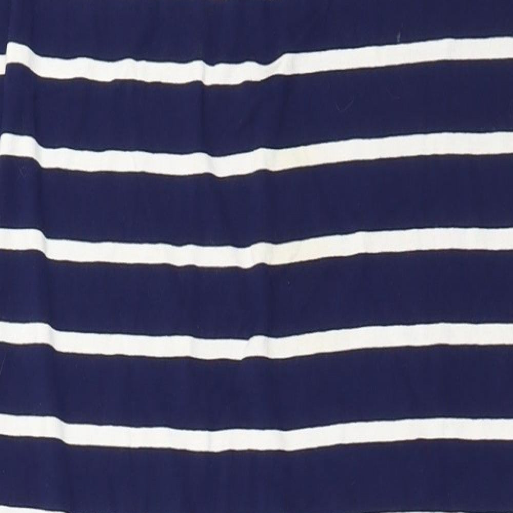 Jane Norman Womens Blue Striped  Straight & Pencil Skirt Size 8  - Stretch waistband