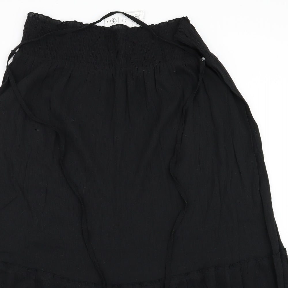 Asda George Womens Black   Maxi Skirt Size 20  - Stretch waistband