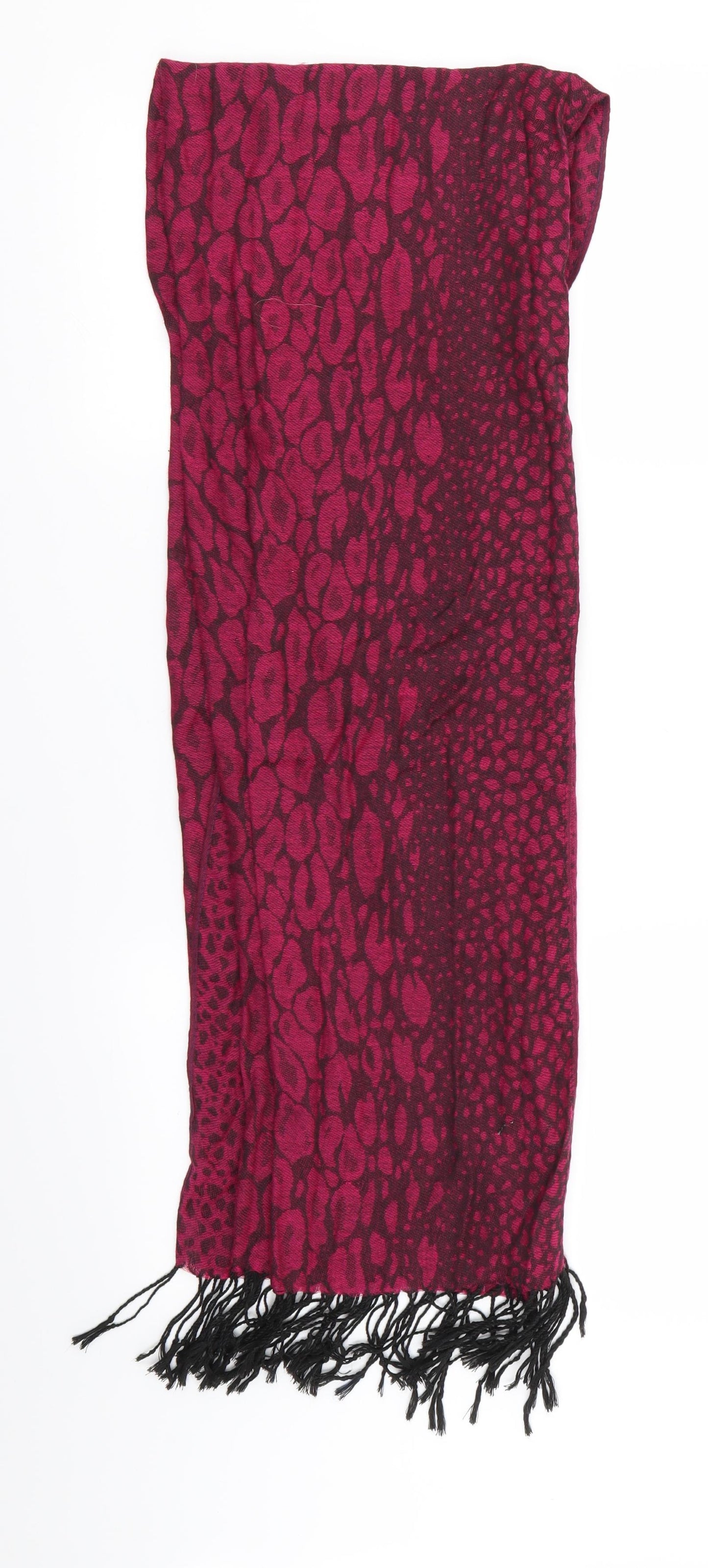 Preworn Womens Purple Geometric   Scarf