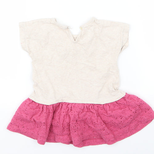 Matalan Girls Beige   Fit & Flare  Size 9-12 Months