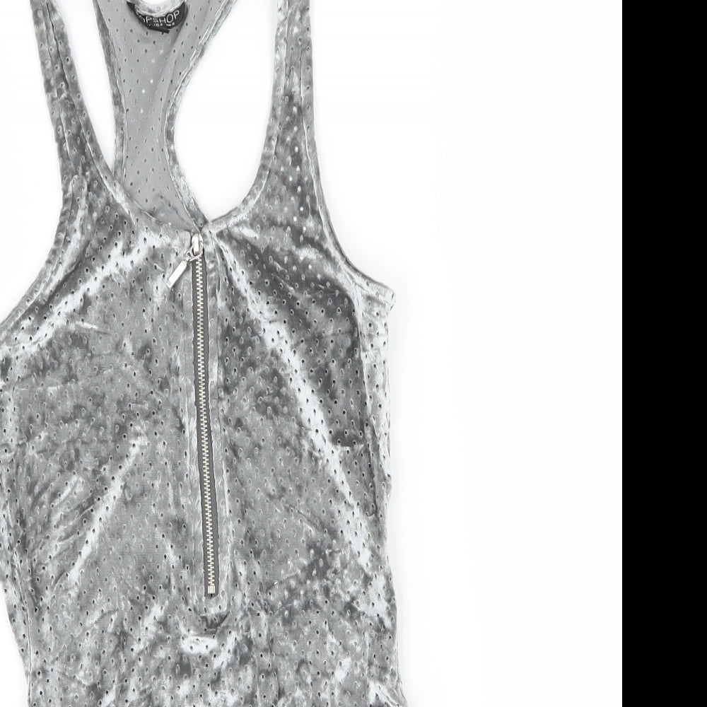 Topshop Womens Green   Bodysuit One-Piece Size 8