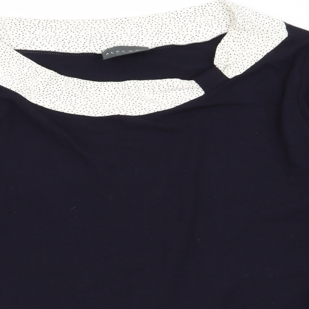 ALEX AND CO Womens Blue   Basic T-Shirt Size 16