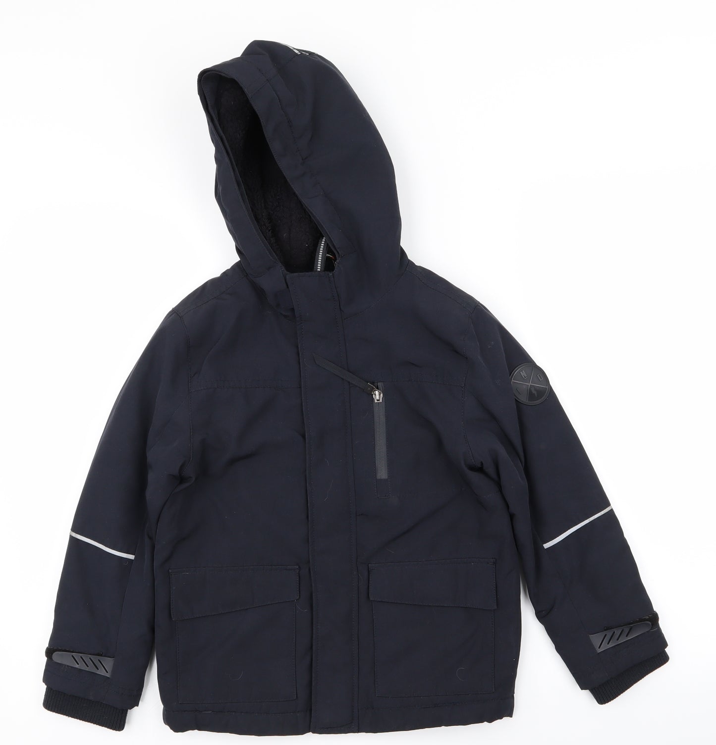F&F Boys Blue   Basic Coat Coat Size 6-7 Years