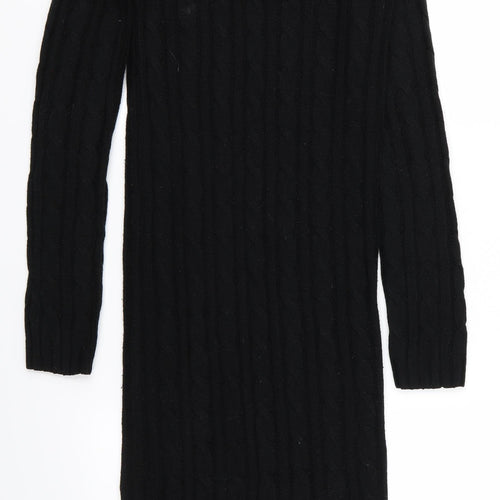 Brave Soul Womens Black   Jumper Dress  Size 8