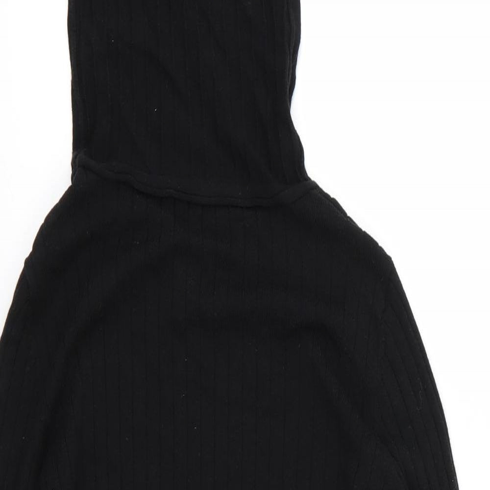 BLING Womens Black   Basic T-Shirt Size XL
